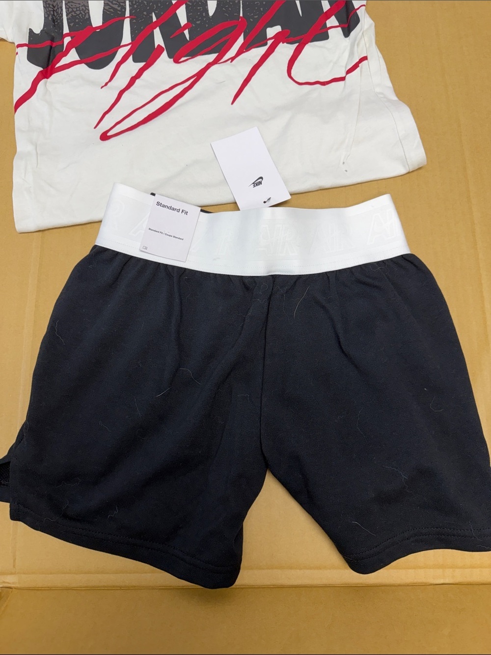 Nike Air Black Kids Athletic Shorts - Picture 2 of 5